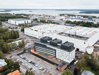 Wärtsilän uusi Smart Technology Hub on valmistumassa Vaasan Vaskiluotoon. Kuva Wärtsilä.