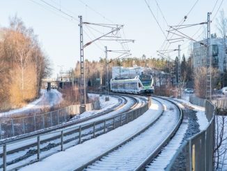 Espoon kaupunkiradan urakka-aluetta. Kuva: Väylävirasto.