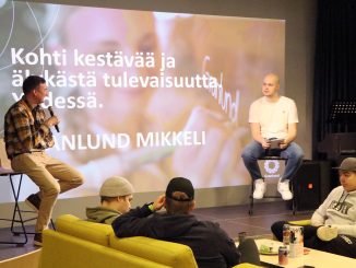 Xamk projektitoimisto, Aake Paavilainen haastattelee Granlundin Mikkelin toimipisteen osastojohtaja Harri Kaipaista