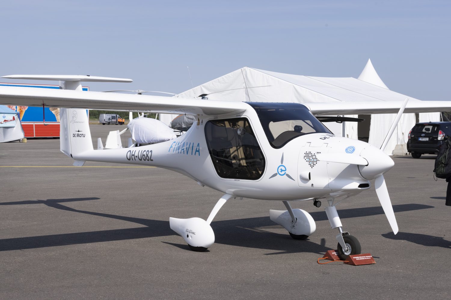 Pipistrel Alpha Electro on Suomen ensimmäinen sähkölentokone. Kuva: Suvi Elo