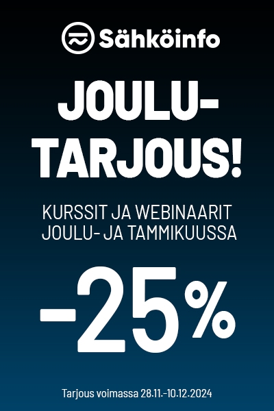 Sähköinfon joulutarjous